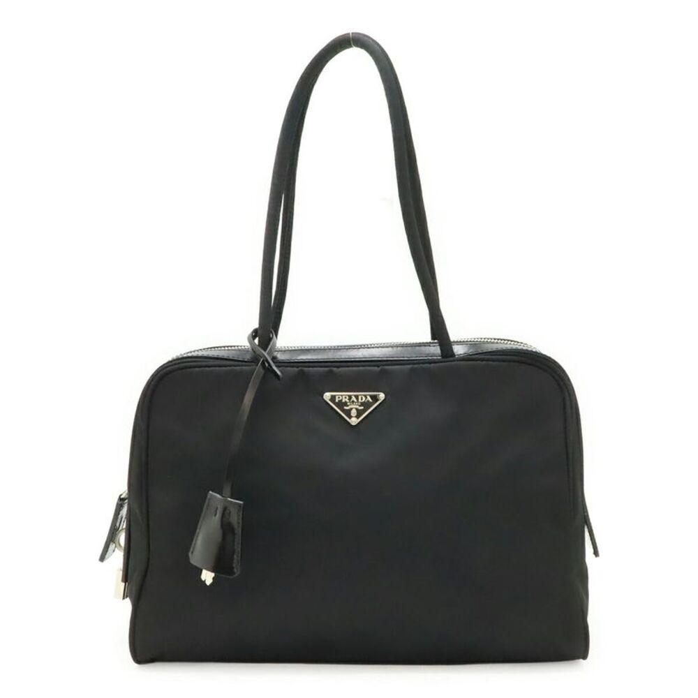 Prada Nylon Leather Handbag